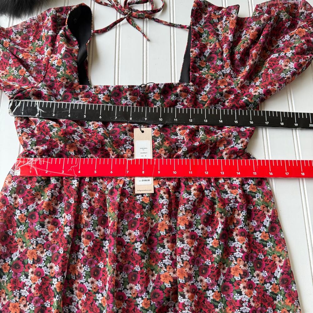NEW! BCBGeneration floral printed mini dress Size 6 - Picture 12 of 14
